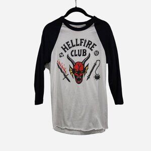 Stranger Things 'Hellfire Club' baseball tee